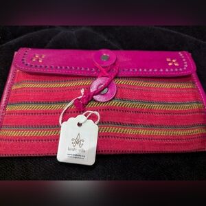 Leather & Cloth Wallet multi Function Pouch